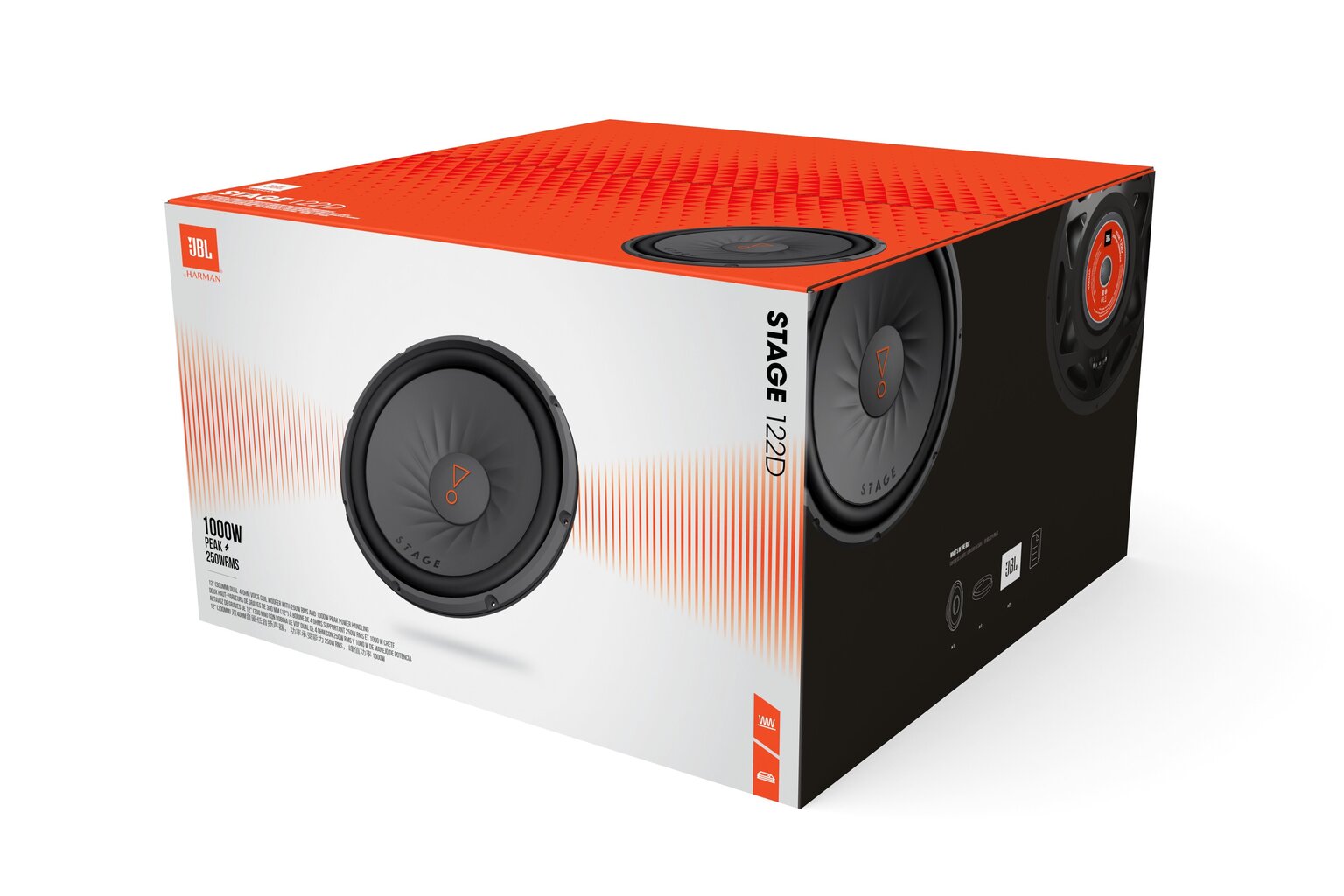 JBL Stage 122D, must hind ja info | Autokõlarid | hansapost.ee