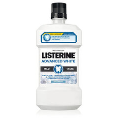 Listerine Advanced White Mild Taste - Mouthwash with a whitening effect 500ml цена и информация | Зубные щетки, пасты | hansapost.ee