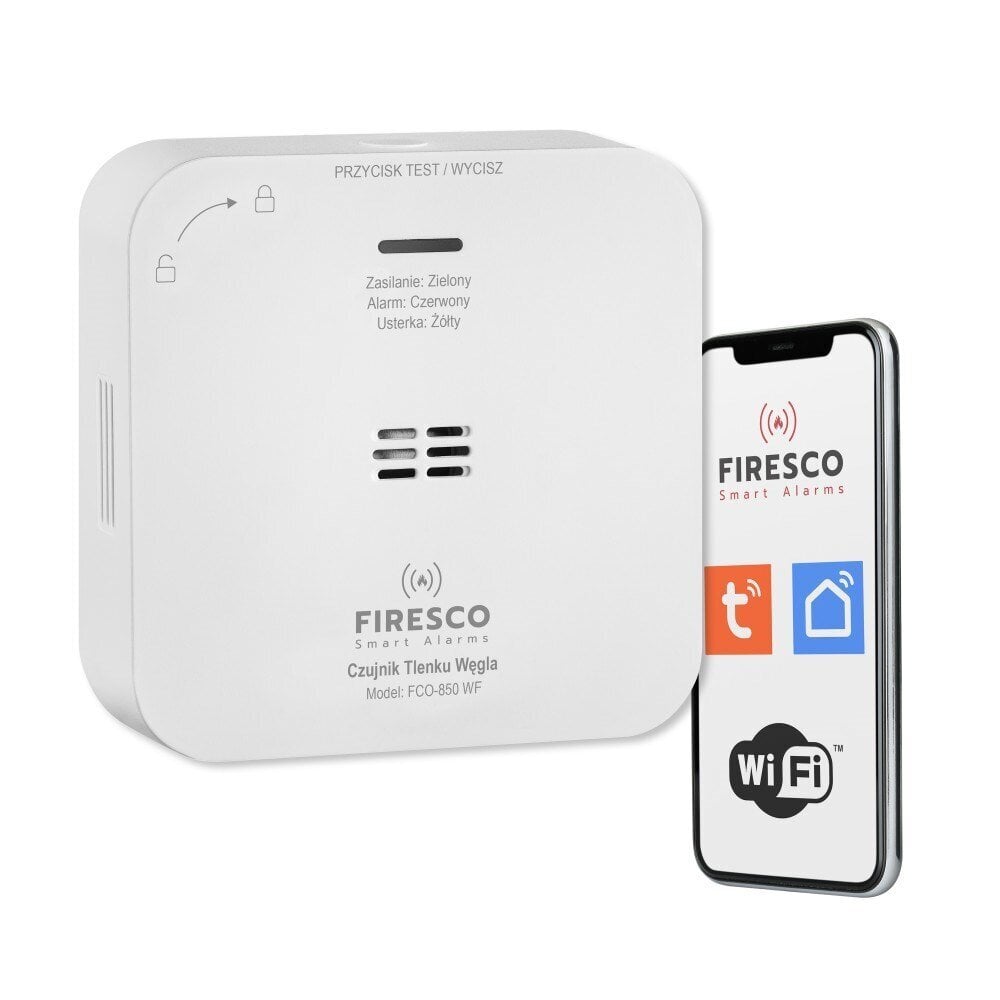 Suitsuandur Firesco FCO-850 WF Wi-Fi Tuya hind ja info | Andurid, sensorid | hansapost.ee