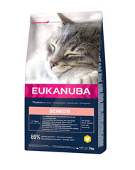 Eukanuba Cat Senior для пожилых кошек с курицей и печенью, 2 кг цена и информация | Сухой корм для кошек | hansapost.ee