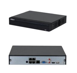 Сетевой видеорегистратор 4ch 4poe/nvr2104hs-p-4ks3, Dahua цена и информация | Valvekaamerad | hansapost.ee