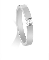 Troli Красивое стальное кольцо с кристаллом. цена и информация | Кольцо | hansapost.ee