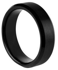 Troli Черное стальное кольцо цена и информация | Кольца | hansapost.ee