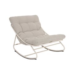 Rocking chair SAMBA light grey цена и информация |  Садовые стулья, кресла, пуфы | hansapost.ee