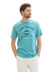 Мужская футболка Tom Tailor, бирюзового цвета цена и информация | Мужские футболки | hansapost.ee