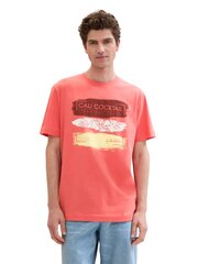 Мужская футболка Tom Tailor, розовый цвет цена и информация | Мужские футболки | hansapost.ee