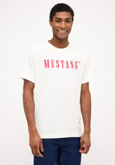 Мужская футболка Mustang, белая цена и информация | Мужские футболки | hansapost.ee