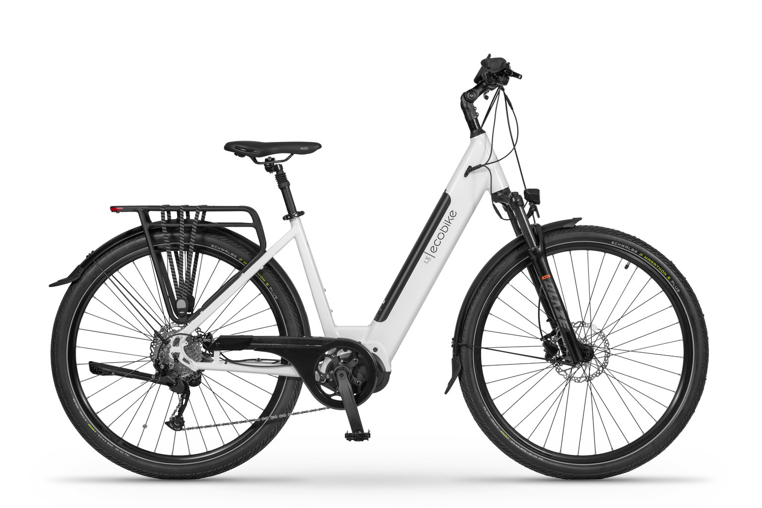 Elektrijalgratas Ecobike LX300 2024, 17", 11,6 AH 48V, valge цена и информация | Elektrijalgrattad | hansapost.ee