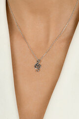 Brilio Silver Достойное серебряное ожерелье со скрипичным ключом NCL67W (цепочка, кулон) цена и информация | Украшения на шею | hansapost.ee