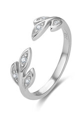 Очаровательное серебряное кольцо с цирконами Beneto AGG474 цена и информация | Кольцо | hansapost.ee