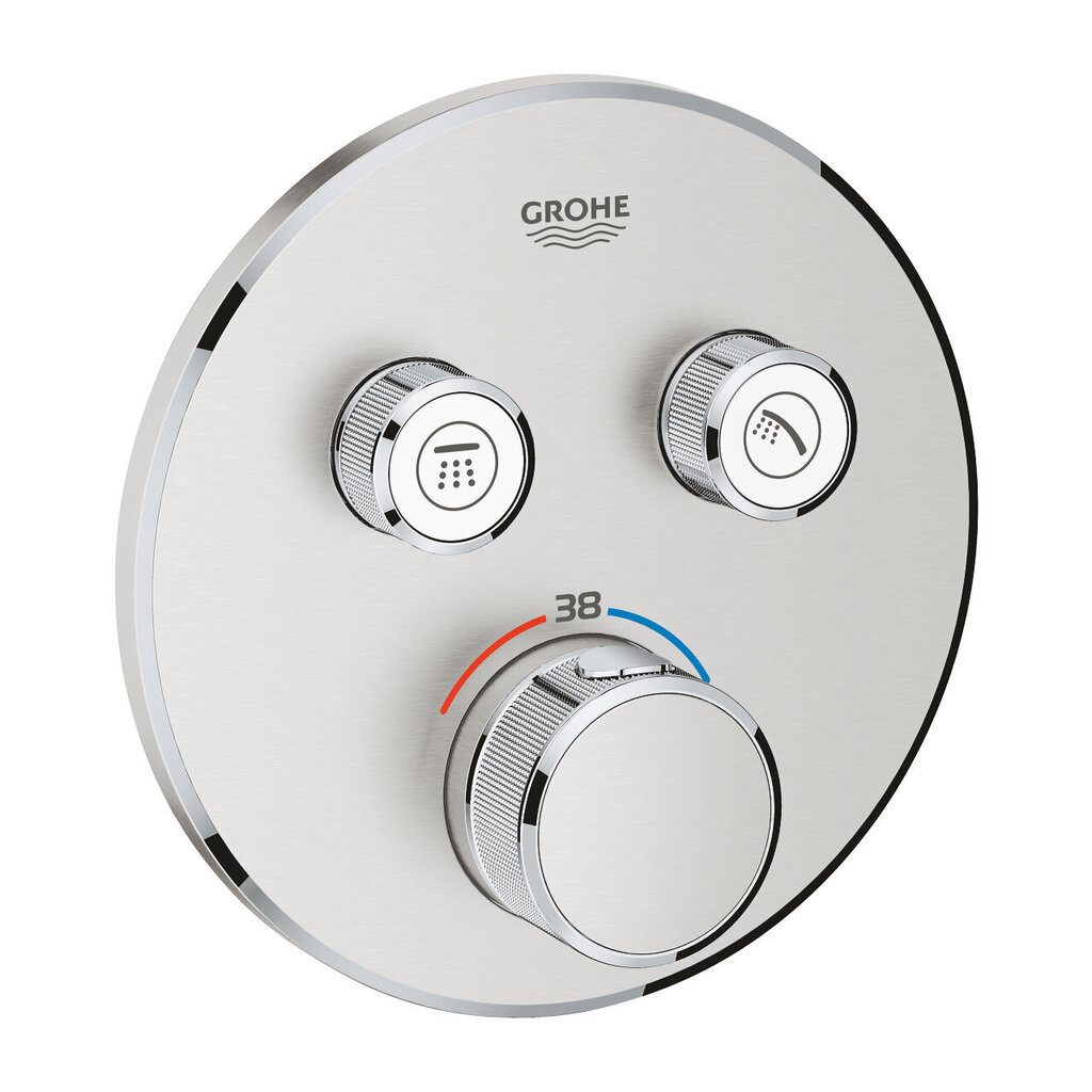 GROHE Grohtherm Smartcontrol varjatud duši termostaat, roostevaba. teras, 29119DC0 hind ja info | Vannitoa segistid | hansapost.ee