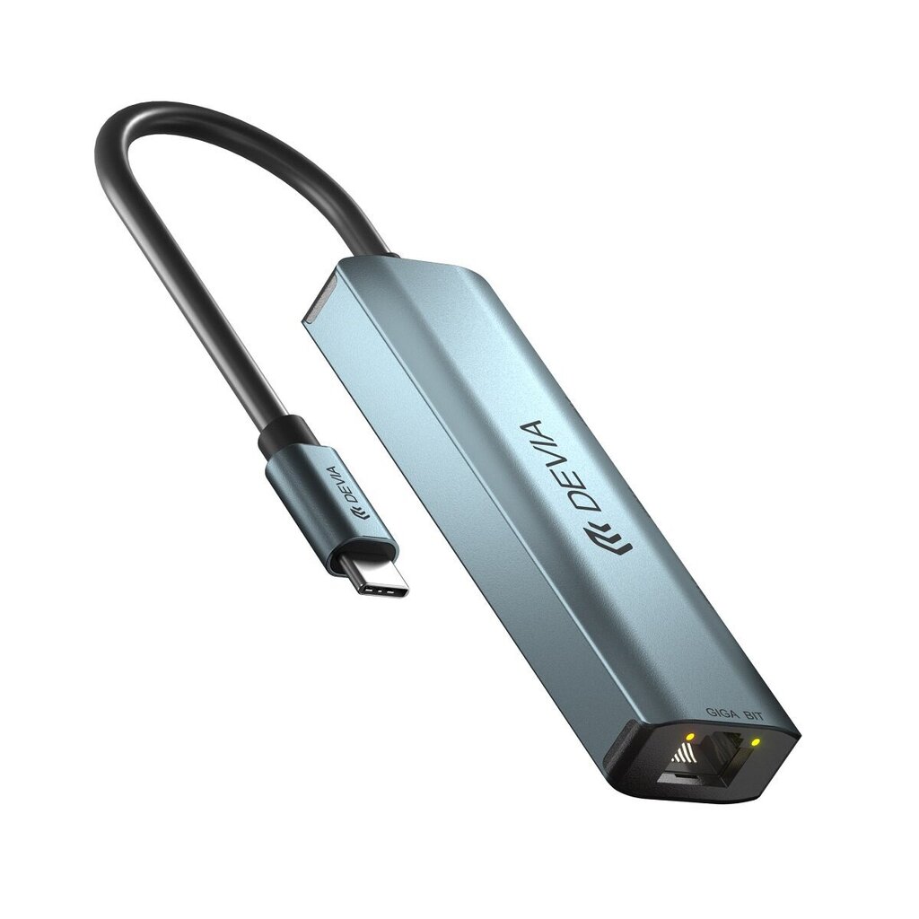 Devia USB-C/4xUSB3.0, 0.1 m цена и информация | Juhtmed ja kaablid | hansapost.ee