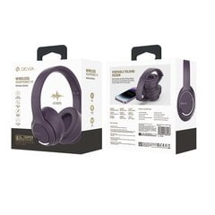 Devia Bluetooth headphones Kintone purple цена и информация | Наушники | hansapost.ee