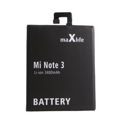 Maxlife battery for Xiaomi Mi Note 3 BM3A 3400mAh цена и информация | Аккумуляторы для телефонов | hansapost.ee