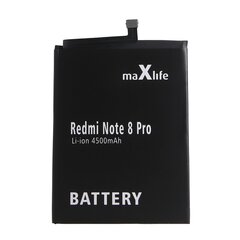 Maxlife battery for Xiaomi Redmi Note 8 Pro BM4J 4500mAh цена и информация | Аккумуляторы для телефонов | hansapost.ee