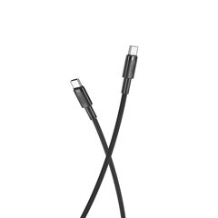 XO cable NB-Q199 PD USB-C - USB-C 1,5 м 100 Вт black цена и информация | Borofone 43757-uniw | hansapost.ee