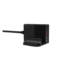 Devia wall charger Extreme PD QC 3.0 75W 2x USB-C 4x USB black цена и информация | Зарядные устройства для телефонов | hansapost.ee