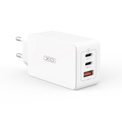 XO wall charger CE13 PD QC 3.0 65W 1x USB 2x USB-C white цена и информация | Зарядные устройства для телефонов | hansapost.ee