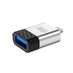 XO adapter NB186 USB - Lightning silver OTG цена и информация | Адаптеры и USB-hub | hansapost.ee