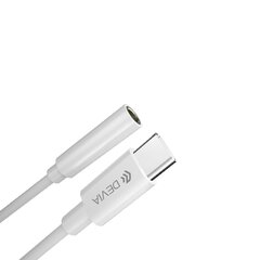 Devia adapter Smart USB-C - jack 3,5mm white цена и информация | Адаптеры и USB-hub | hansapost.ee