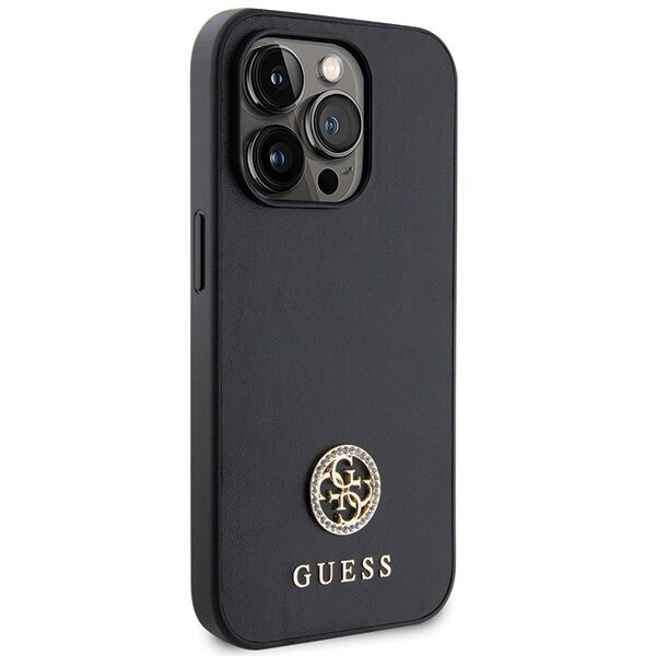 Guess GUHCP13XPS4DGPK iPhone 13 Pro Max 6.7" czarny|black hardcase Strass Metal Logo цена и информация | Telefonide kaitsekaaned ja -ümbrised | hansapost.ee