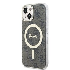 Guess IML 4G MagSafe Case for iPhone 15 Brown цена и информация | Чехлы для телефонов | hansapost.ee