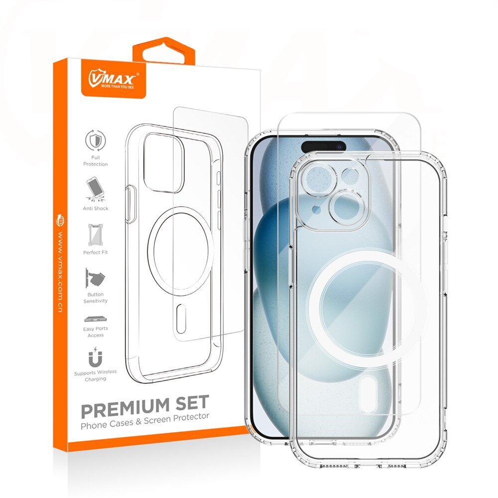 VMAX Mag Glass 2,5D Premium цена и информация | Telefonide kaitsekaaned ja -ümbrised | hansapost.ee