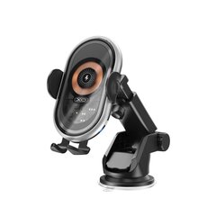 XO car holder WX038 with inductive charging black 15W with suction cup цена и информация | Держатели для телефонов | hansapost.ee