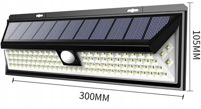 Fassaadi päikesevalguslamp, hämara- ja liikumisandur цена и информация | Aiavalgustid ja õuevalgustid | hansapost.ee
