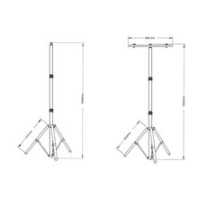 LED prožektor koos alusega 2x30w 4500K hind ja info | Pealambid, matkalambid | hansapost.ee