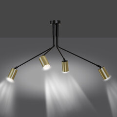 Emibig подвесной светильник Verno 4 Black цена и информация | Потолочный светильник, 38 x 38 x 24 см | hansapost.ee