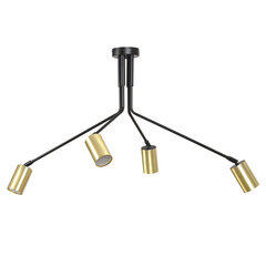Emibig подвесной светильник Verno 4 Black цена и информация | Потолочный светильник, 38 x 38 x 24 см | hansapost.ee