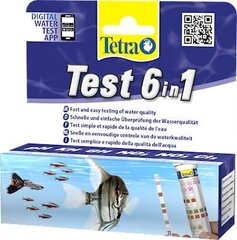 Тест-полоски Tetra Test 6в1, 25 шт. цена и информация | Аквариумы и оборудование | hansapost.ee