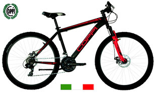 Горный велосипед Coppi 27,5", черный/красный цвет цена и информация | Велосипеды | hansapost.ee