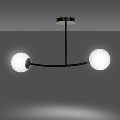 Emibig подвесной светильник Halldor 2 Black цена и информация | Потолочный светильник, 38 x 38 x 24 см | hansapost.ee