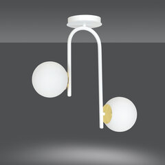 Emibig подвесной светильник Ragnar 2 White/Gold цена и информация | Потолочный светильник, 38 x 38 x 24 см | hansapost.ee