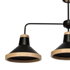 Milagro потолочный светильник Salma Black/Wood цена и информация | Потолочные светильники | hansapost.ee