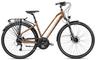 Городской велосипед Romet Gazela 6 28", коричневый цена и информация | Велосипеды | hansapost.ee