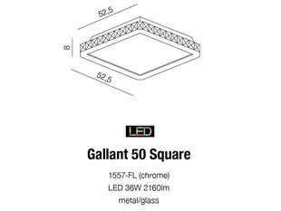 Laevalgusti Azzardo Gallant 50 hind ja info | Laelambid | hansapost.ee