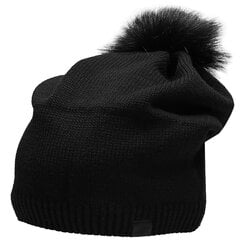 Talvemüts naistele 4F H4Z22 CAD009, must цена и информация | Женские шапки | hansapost.ee