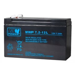 Aku MWPower MWP 12V 7.2Ah F2(250) AGM hind ja info | Autoakud | hansapost.ee