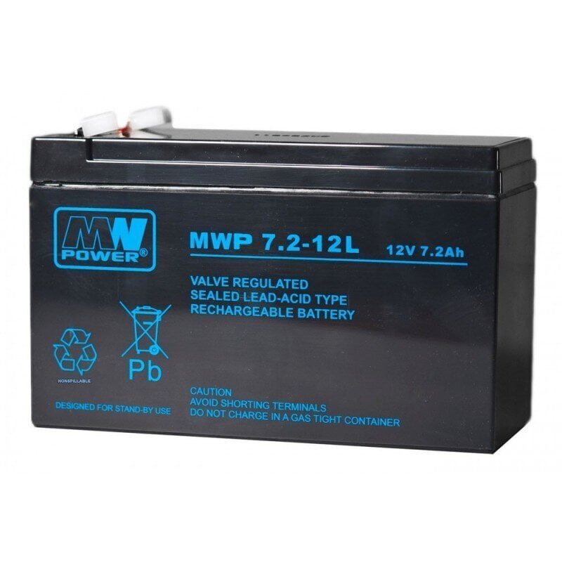 Aku MWPower MWP 12V 7.2Ah F2(250) AGM price and information | Autoakud | hansapost.ee