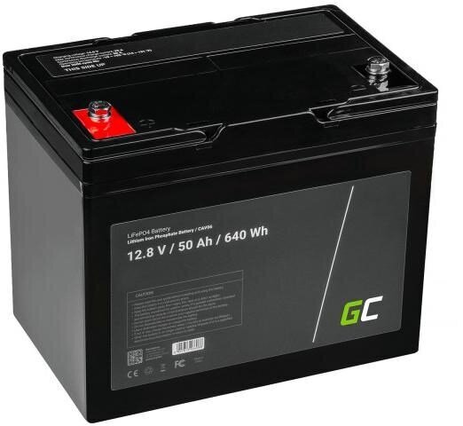 Aku Green Cell 12,8V 50Ah 640Wh LiFePO4 цена и информация | Autoakud | hansapost.ee