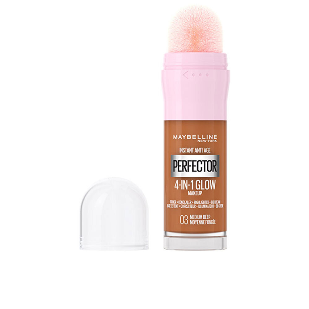 Peitekreem Maybelline New York Instant Anti-Age Perfector 4in1 Glow, 03 Medium Deep, 20 ml цена и информация | Jumestuskreemid ja puudrid | hansapost.ee