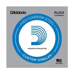 Струна для акустической гитары D'Adario PL012 .012 цена и информация | Принадлежности для музыкальных инструментов | hansapost.ee