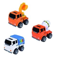 Комплект строительных автомобилей, Smiki, 3 шт. цена и информация | Игрушки для мальчиков | hansapost.ee