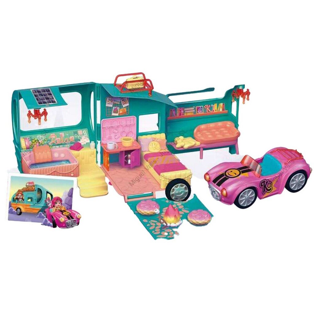 Sõidukite Mängukomplekt Mia's Kooky Caravan 14 pcs (40 x 15 x 21 cm) hind ja info | Mänguasjad tüdrukutele | hansapost.ee