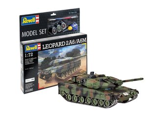 Revell - Leopard 2A6/A6M подарочный набор, 1/72, 63180 цена и информация | Конструкторы и кубики | hansapost.ee