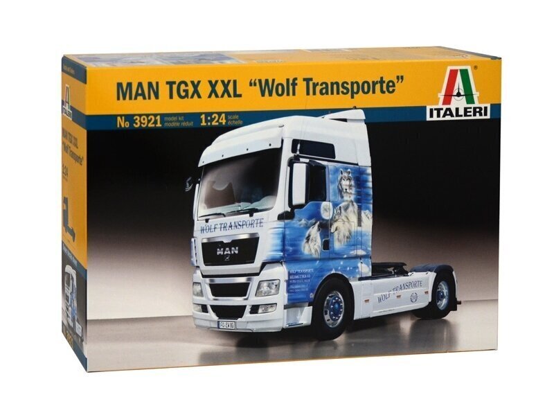 Konstruktor Italeri - Man TGX XXL Wolf Transporte, 1/24, 3921 цена и информация | Klotsid ja konstruktorid | hansapost.ee