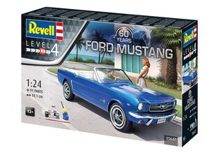 Конструктор Revell - 60th Anniversary Ford Mustang подарочный набор, 1/24, 05647 цена и информация | Конструкторы и кубики | hansapost.ee